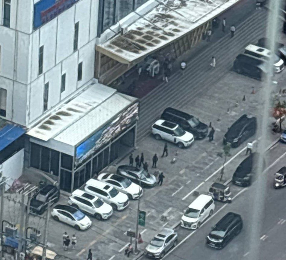 以前的金狮 现在的新丽酒店被查