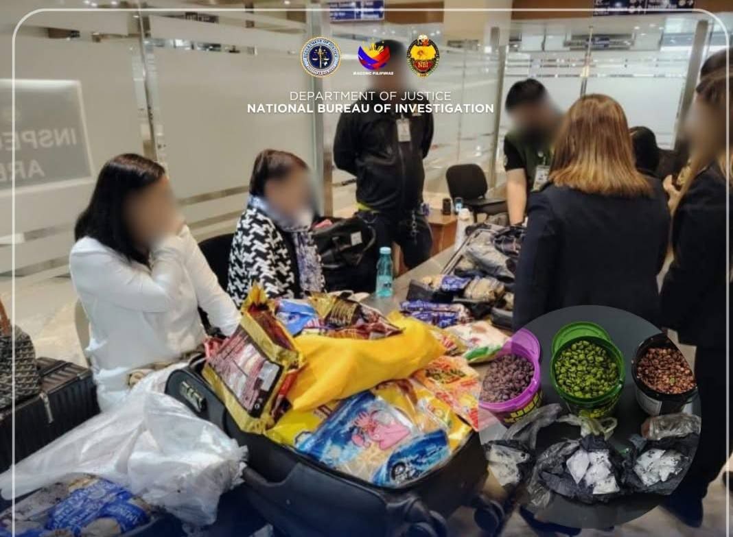 菲律宾 NAIA机场连破两起毒品走私案！查获超5670万比索冰毒，两名女子从柬埔寨入境被抓
